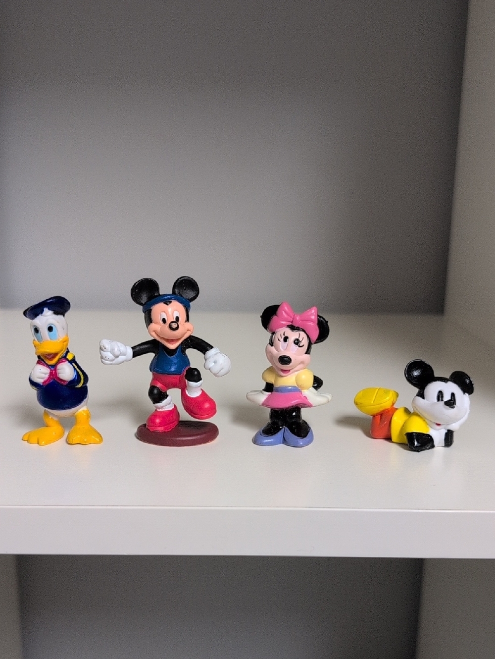 Vintage Mickey Mouse And Friends Mini Rubber Figures 4 Pieces Y2K Disney